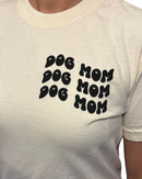 Wavy Dog Mom Tee - Butter