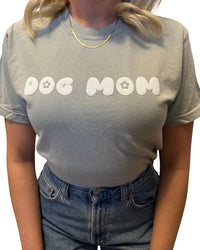 Flowery Dog Mom Tee - Sage