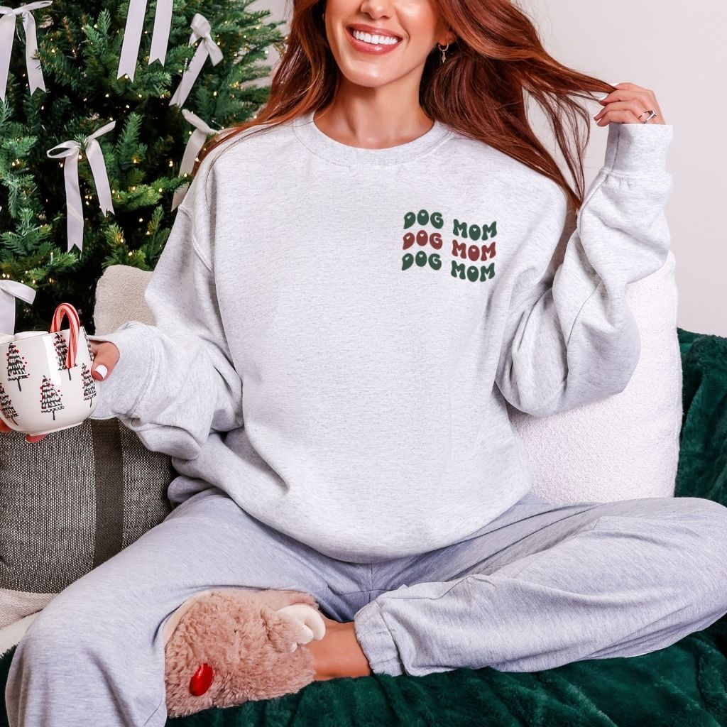 Wavy Dog Mom Sweaters