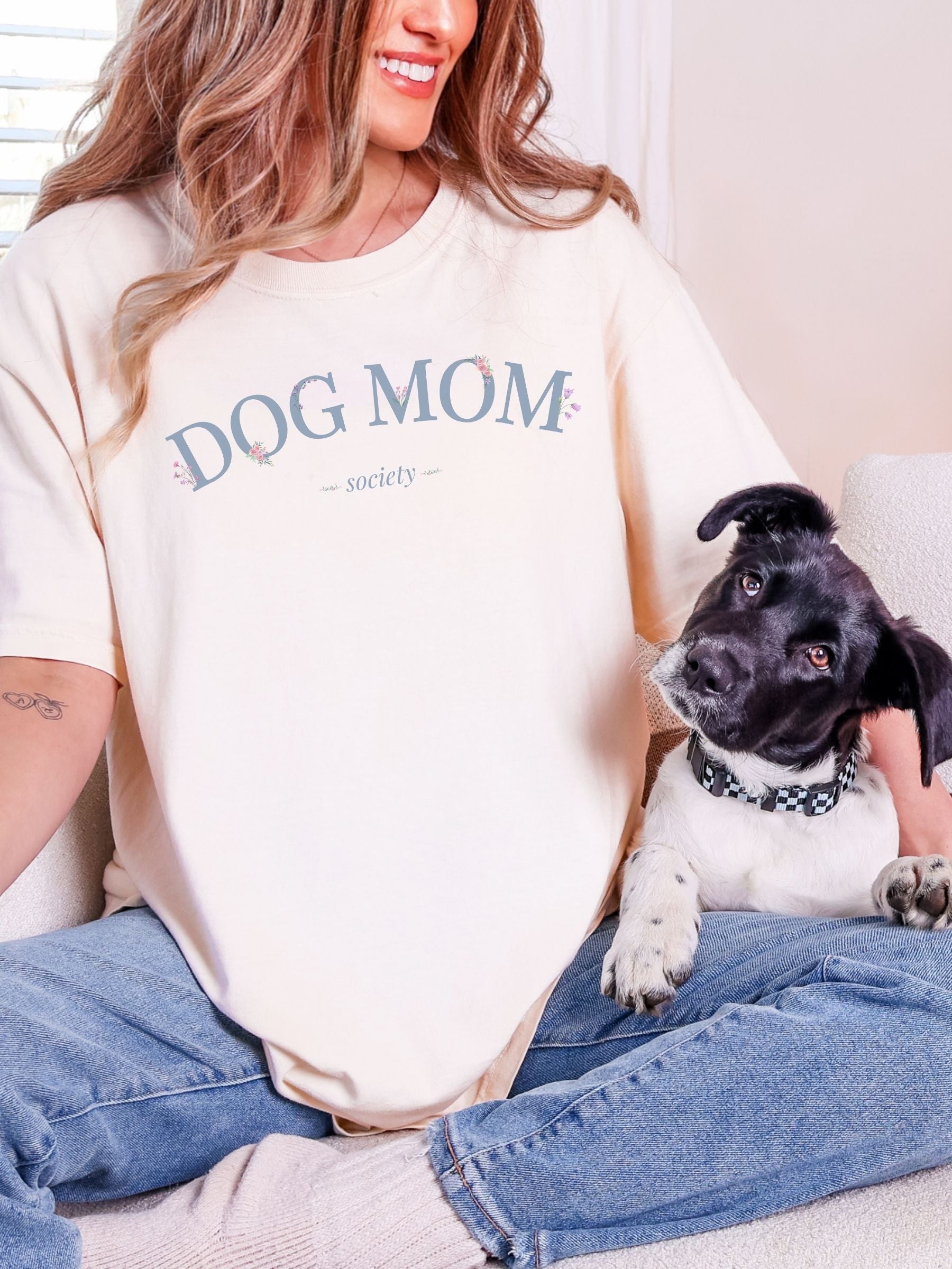 Spring Early Access - Floral Dog Mom T-Shirt