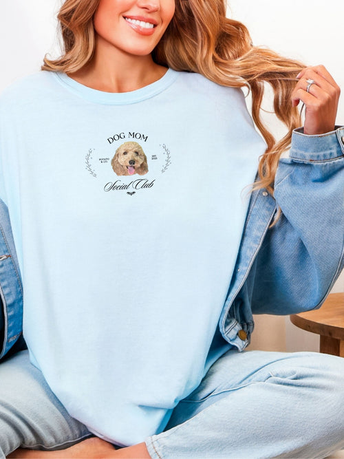 [Custom] Floral Dog Social Club T-Shirt