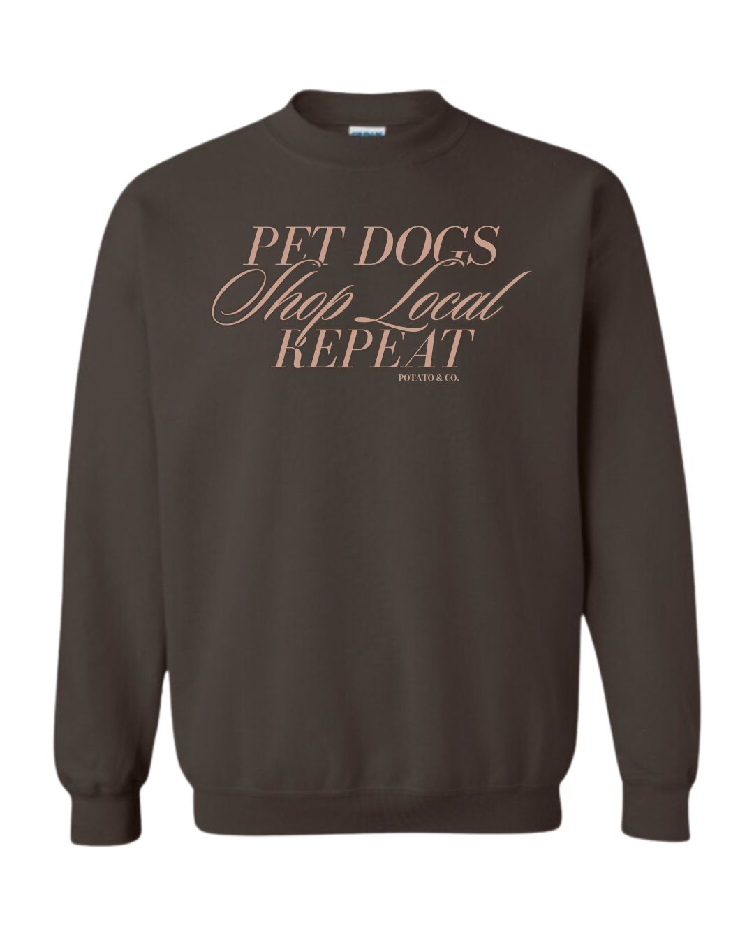 Pet Dogs Shop Local Sweater - Chocolate