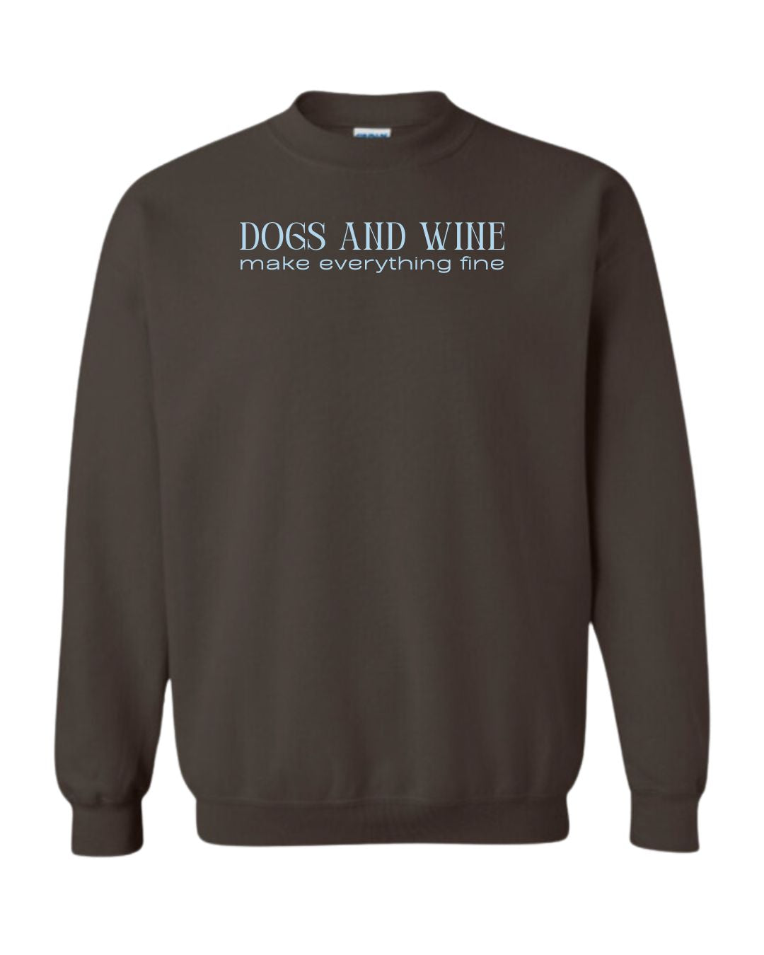 Dogs & Wine Sweater - Chocolate