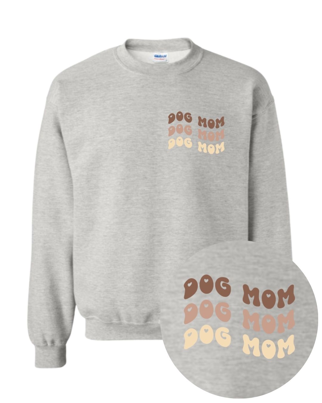 Dog Mom Sweater - Grey