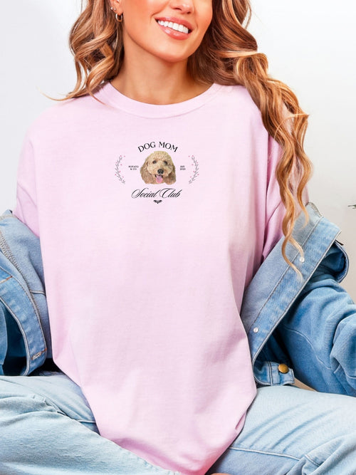 [Custom] Floral Dog Social Club T-Shirt