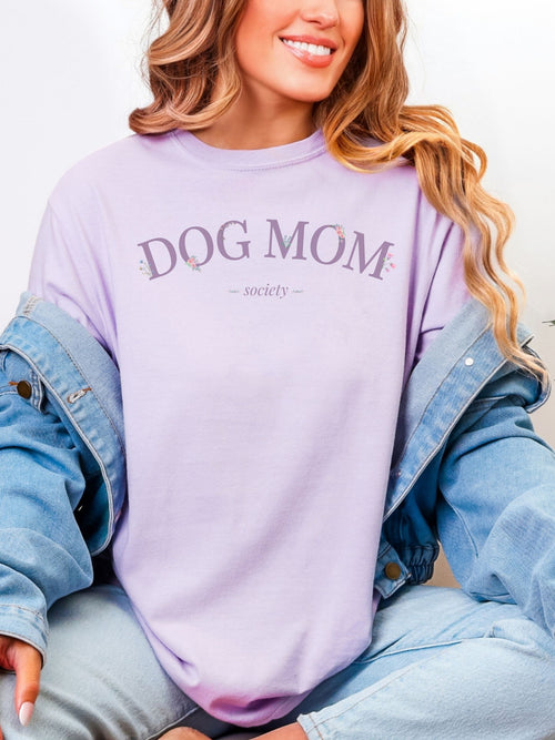Floral Dog Mom T-Shirt