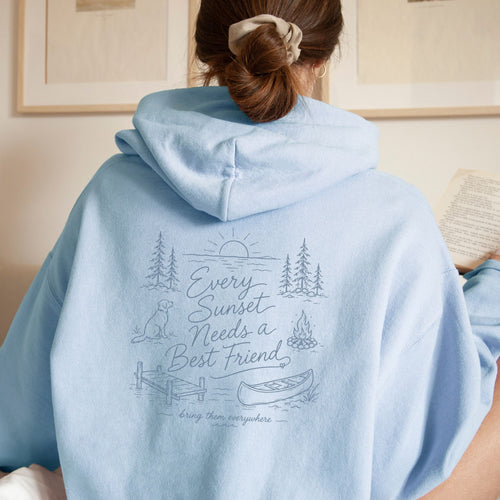 [Custom] Sunsets & Best Friends Hoodie