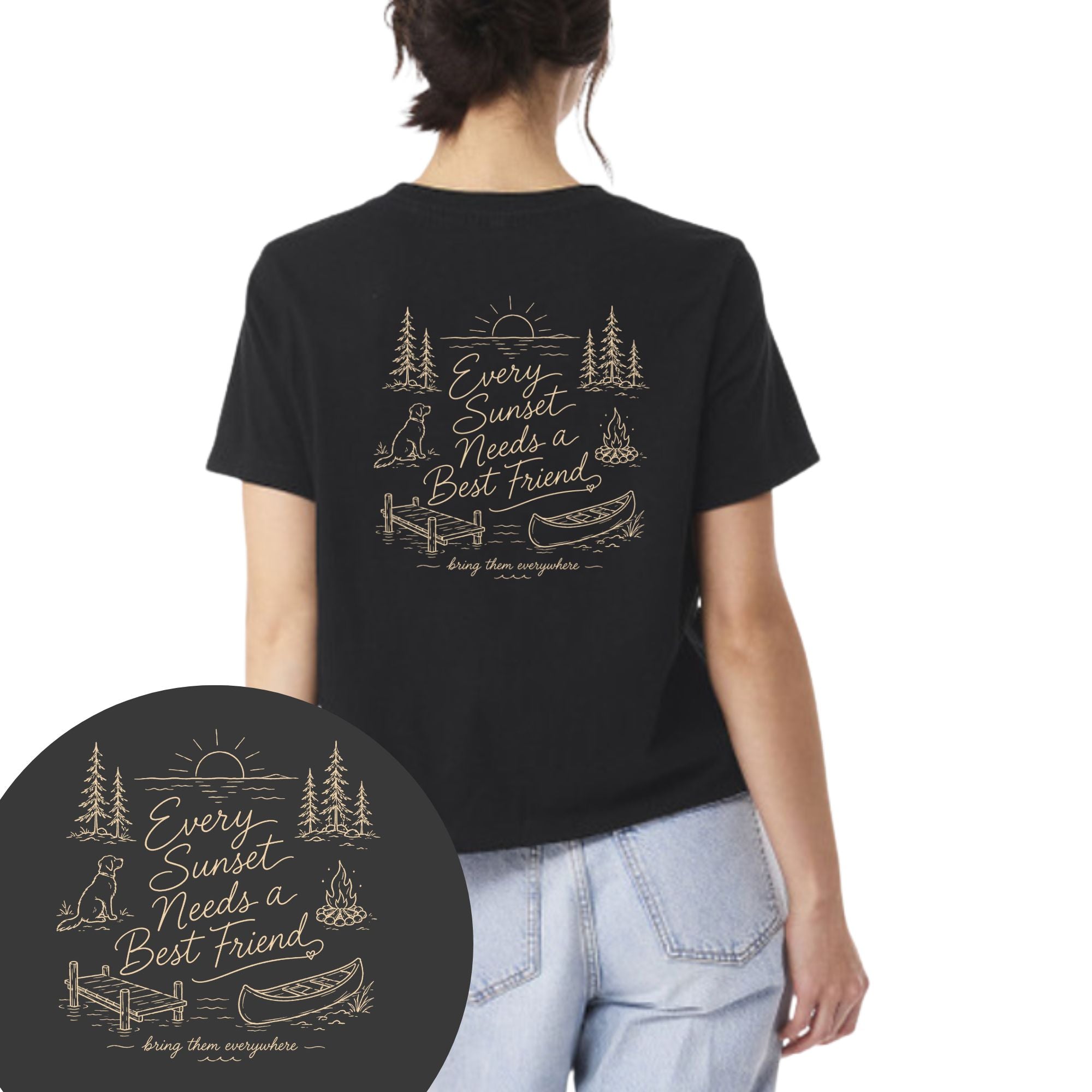 [Custom] Sunsets & Best Friends T-shirt