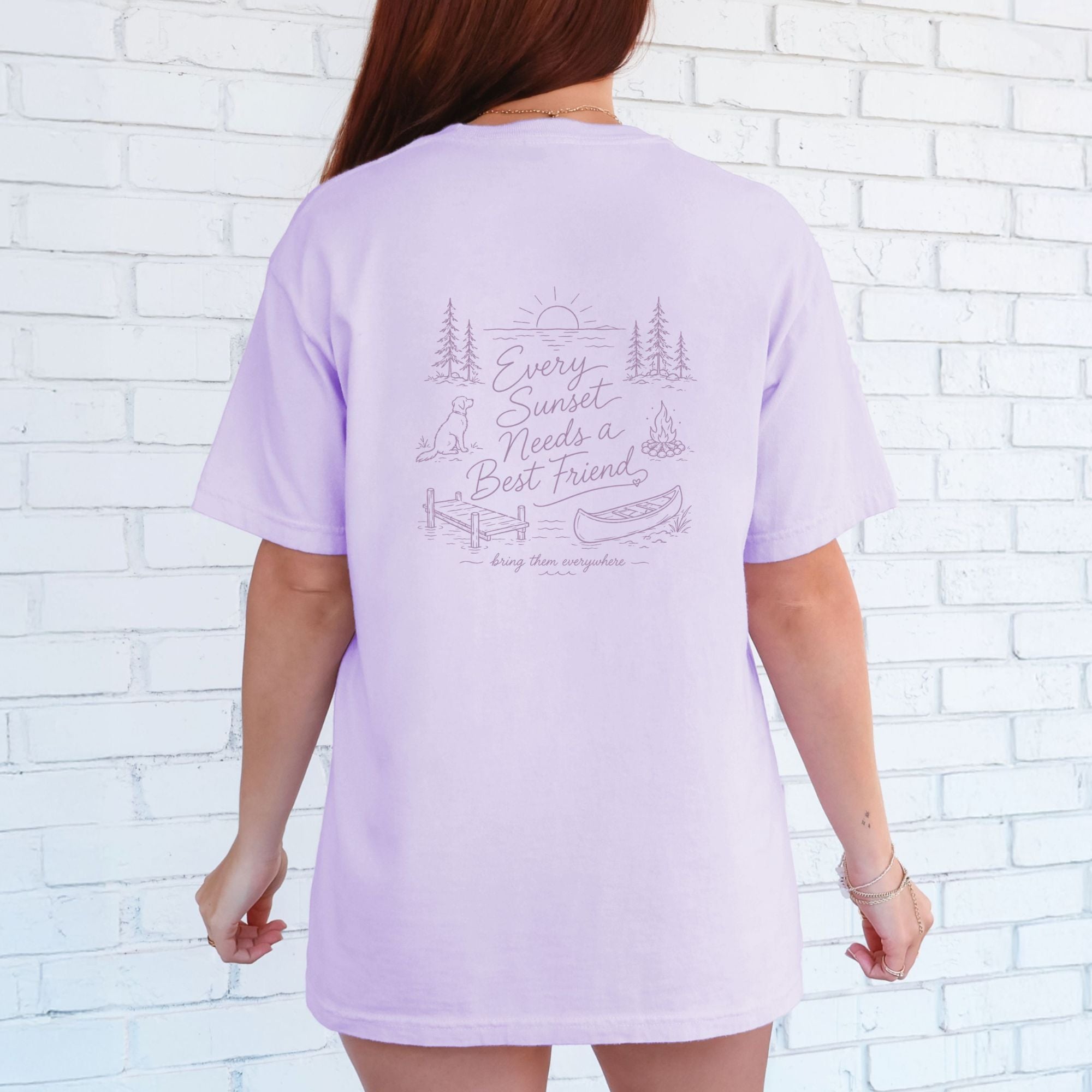 [Custom] Sunsets & Best Friends T-shirt