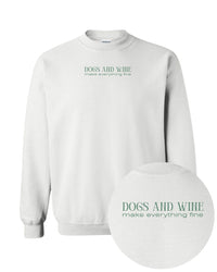 Dogs & Wine Sweater - White