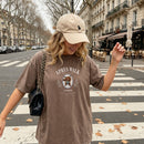 Après Walk Dog Club custom pet photo t-shirt in Espresso