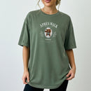 Après Walk Dog Club custom pet photo t-shirt in Moss