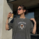 Après Walk Dog Club custom pet photo t-shirt in Washed Black