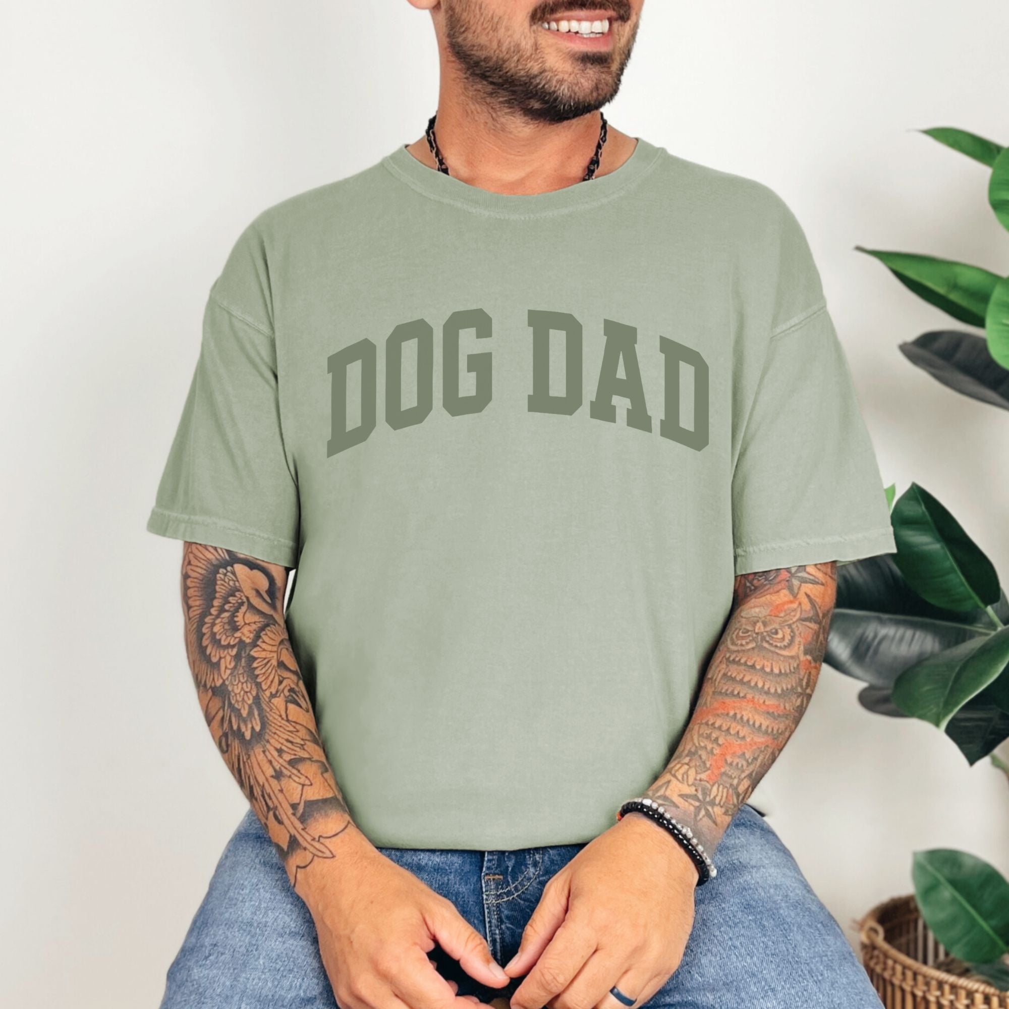 Varsity Dog Dad T-shirt