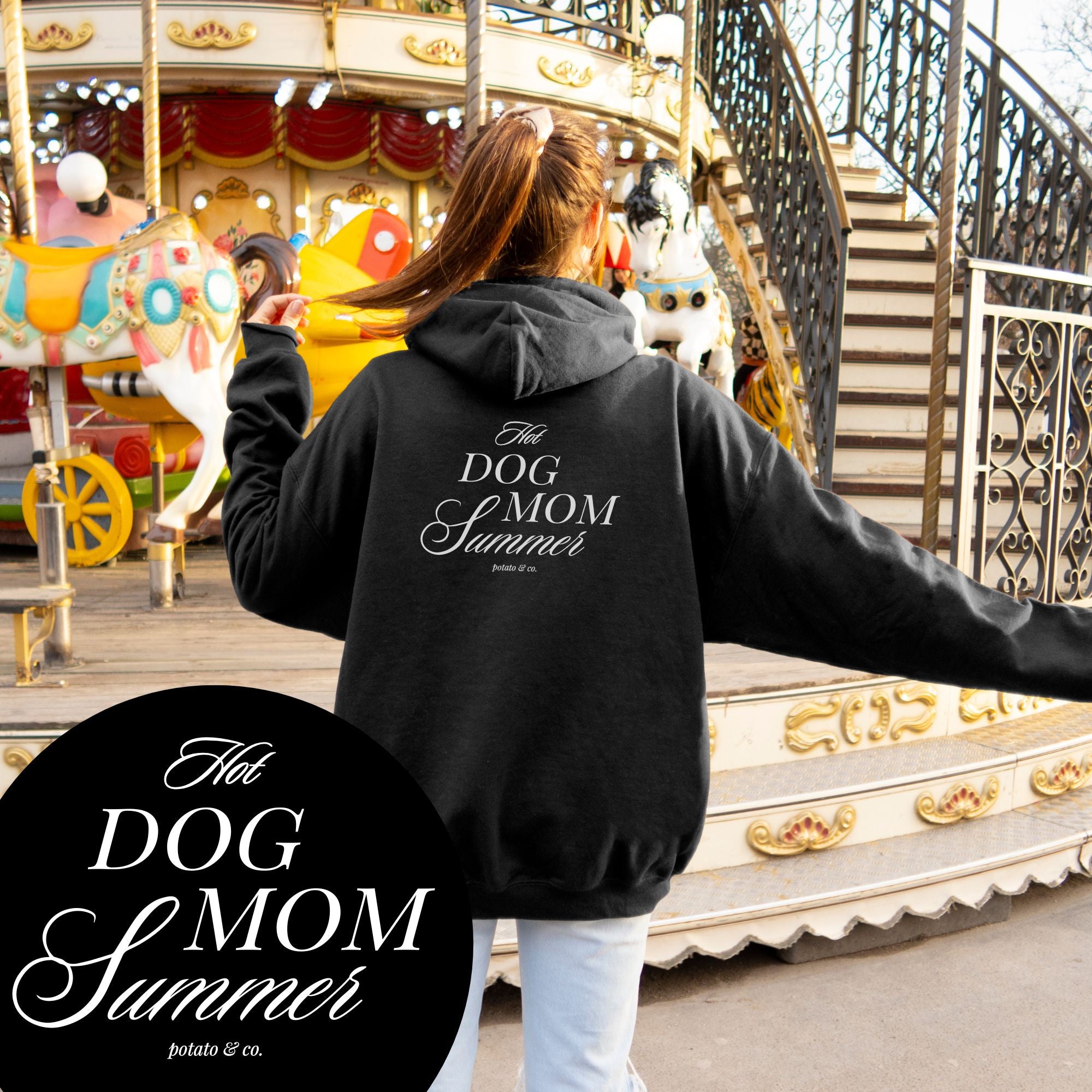 Hot Dog Mom Summer Hoodie
