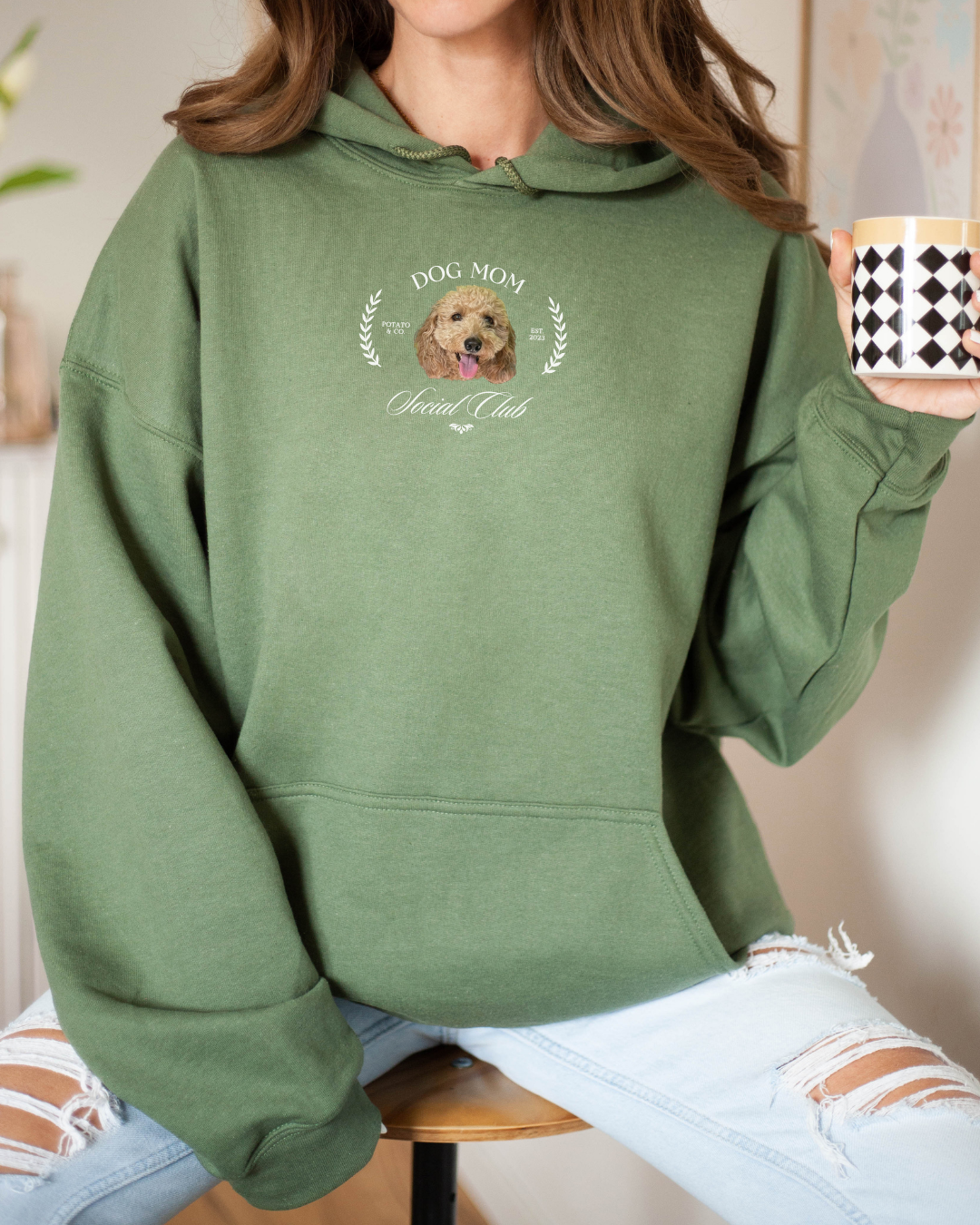 [Custom] Dog Mom Social Club Sweater