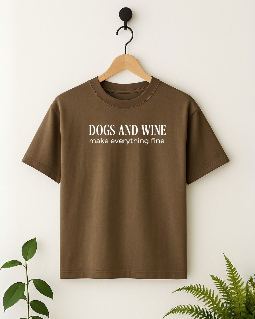 Dogs & Wine T-shirt - Truffle