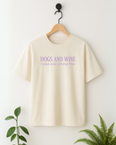 Dogs & Wine T-shirt - Oat Milk