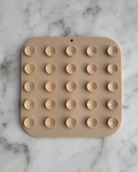 Dots n' Bones Lick Mat - Almond