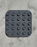 Dots n' Bones Lick Mat - Charcoal