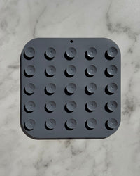 Dots n' Bones Lick Mat - Charcoal