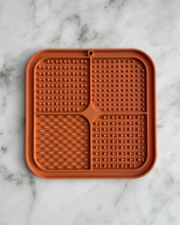 Dots n' Bones Lick Mat - Rust
