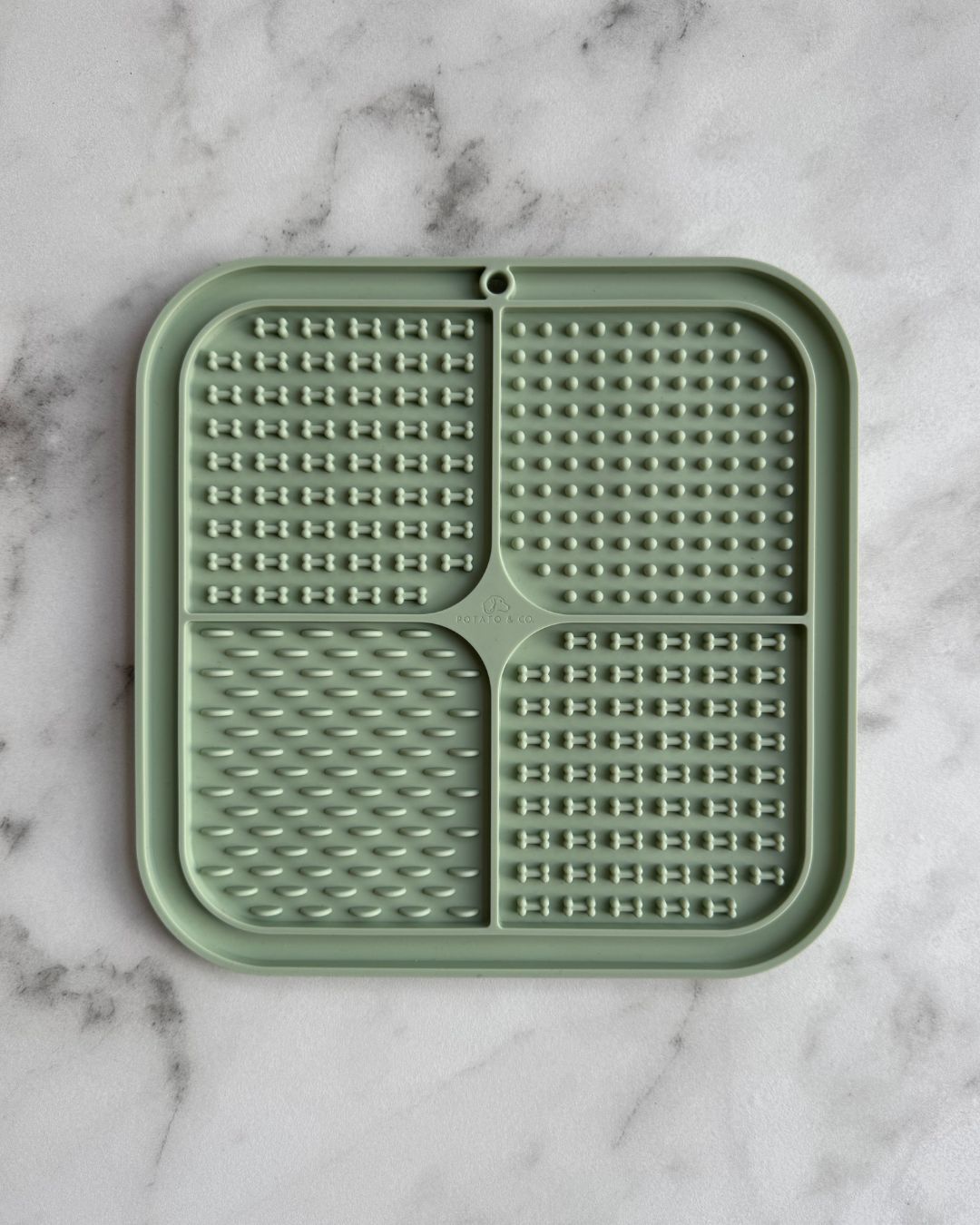 Dots n' Bones Lick Mat - Sage