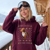 Furry Animal Ugly Christmas Hoodie Sweater – Custom Pet Photo