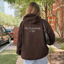 Homebody Club hoodie in Espresso back