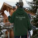 Homebody Club hoodie in Forest back