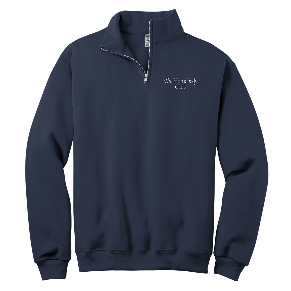 Homebody Club quarter-zip in Navy front
