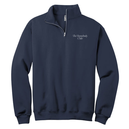 Homebody Club quarter-zip in Navy front