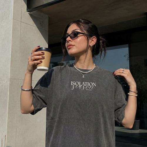 Isolation Szn t-shirt in Washed Black