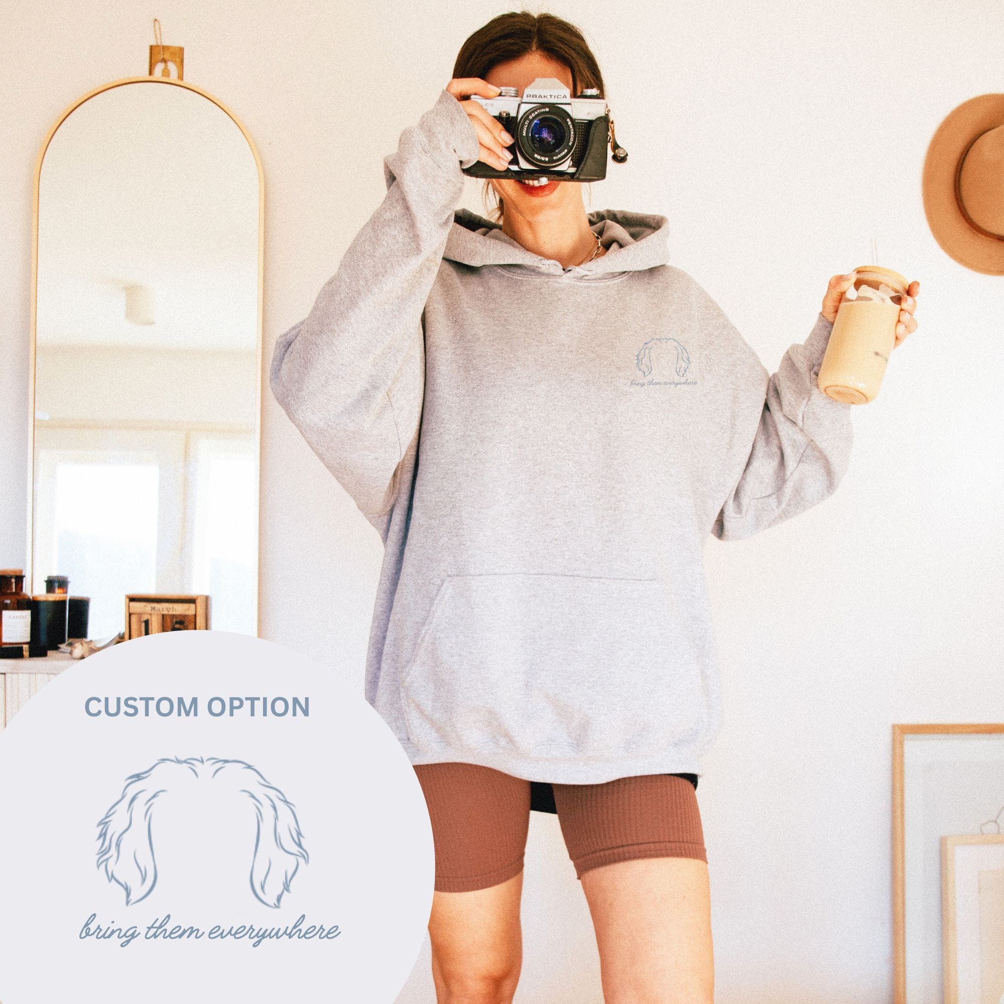 [Custom] Lake, Campfire & Paws Hoodie