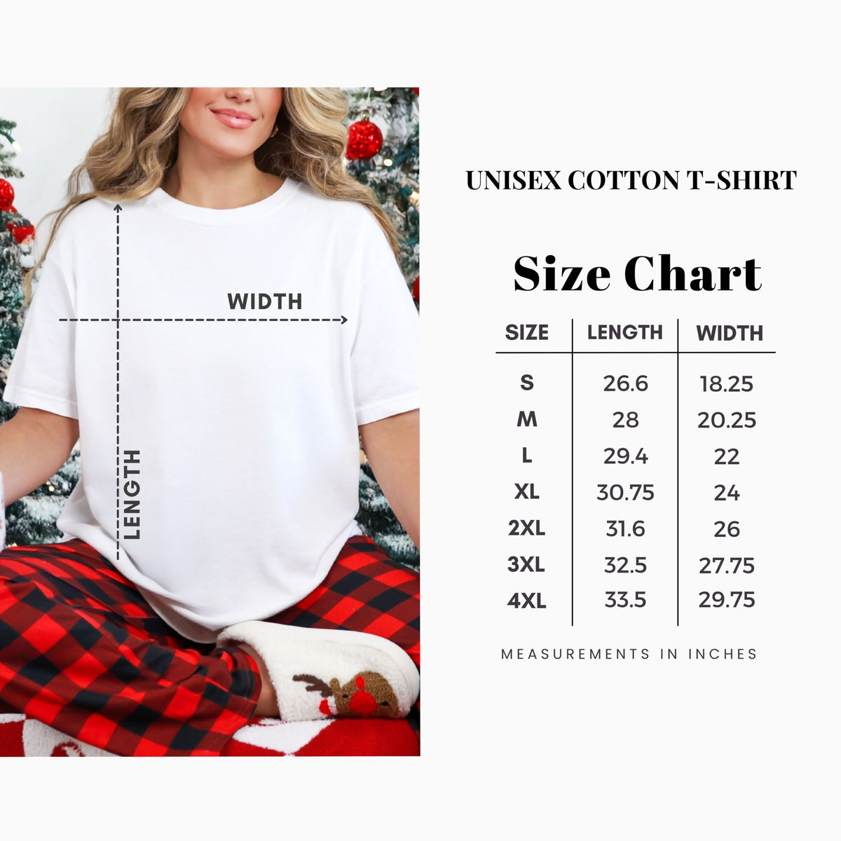 Merry Paws T-shirt size chart — Potato & Co.