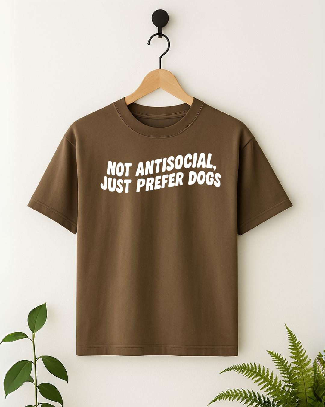 Just Prefer Dogs T-shirt - Truffle