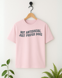 Just Prefer Dogs T-shirt - Strawberry Milk