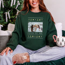 Personalized ugly Christmas sweater crewneck in Forest