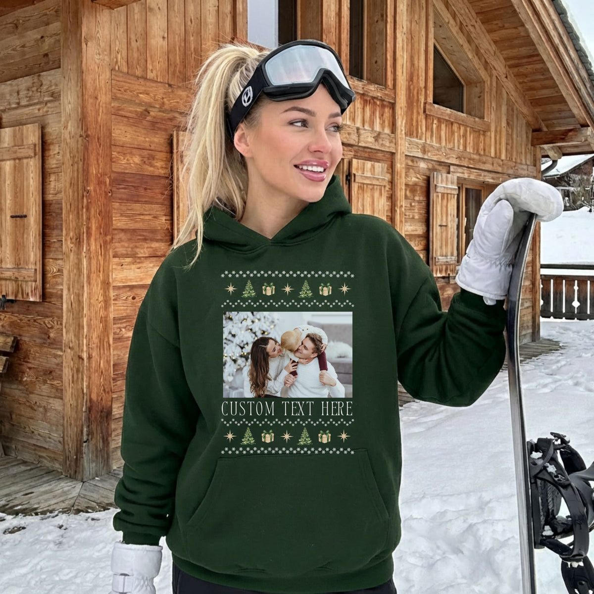 Personalized Ugly Christmas Sweater in Forest — Potato & Co. Merry Paws