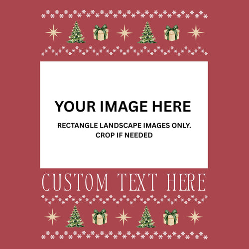 Personalized ugly Christmas sweater design: your photo and custom text — Potato & Co. Merry Paws