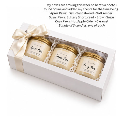Winter Paws Trio Candle Set — Potato & Co.